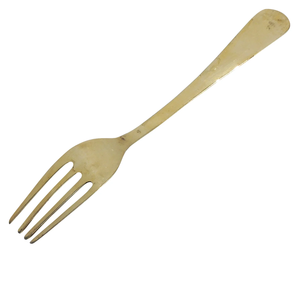 Cuillère à dessert fourchette en laiton pour chaque occasion tropicale et gâteaux cocktail ou repas de tous les jours fourchette de 6 pouces - Product Image 5