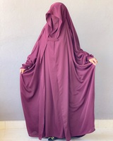 Ensemble assorti Abaya Khimar Hajira-Medina en soie, sur mesure, luxueux, élégant, à manches longues, anti-plis, de haute qualité, fait main, service OEM