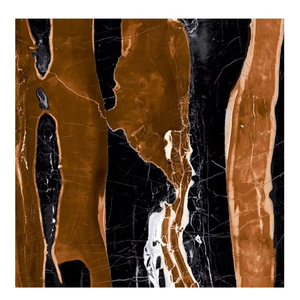 Carreaux de décoration modernes 600x600 Carreau de sol aspect marbre émaillé poli Carreaux de porcelaine céramique - Product Image 1