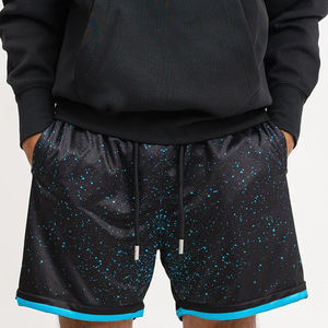 กางเกงขาสั้นตาข่ายบาสเก็ตบอลแบบปรับแต่งได้สำหรับเล่นกีฬาฤดูร้อนสไตล์สตรีท - Product Image 2