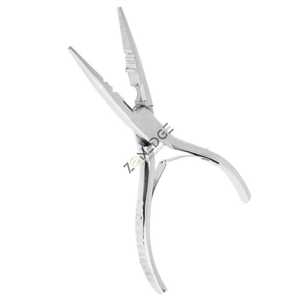 Pince d'extension de cheveux plus proche micro ouvreur en acier inoxydable la plus vendue pour la coiffure avec pointe droite par Zonedge - Product Image 1