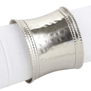 Brass <b>Napkin</b> Rings Antique <b>Silver</b> Finishing Premium Quality For Home And Wedding Tabletop Dining Decoration - Product Image 3