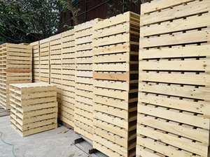 Palettes en bois traitées thermiquement-Palette à 4 voies/2 voies pour l'exportation d'emballages logistiques vers l'UE, les États-Unis, les Émirats arabes unis, etc.-Palettes en bois massif - Product Image 5