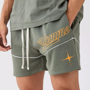 Pantalones cortos informales de secado rápido para hombre, cintura elástica, logotipo personalizado impreso, ropa de diseño liso de talla grande, fabricante directo - Product Image 3