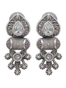 Conjunto de collar Banjara con tachuelas AD de plata oxidada de alto grado de alta calidad más vendido del proveedor indio directo para Bodas de mujer - Product Image 4