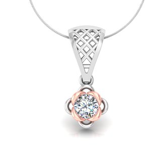 ทอง18K 25เซ็นต์จี้โซลิแทร์แบบคู่พร้อมจี้เพชรที่ปลูกในห้องแล็บและจี้ดี - Product Image 4