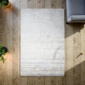 Alfombra de Lana Anudada a Mano, Diseño Geométrico Moderno, Ecológica, Apta para Mascotas, Pelo Medio, Color Neutro, para Sala de Estar - Product Image 4