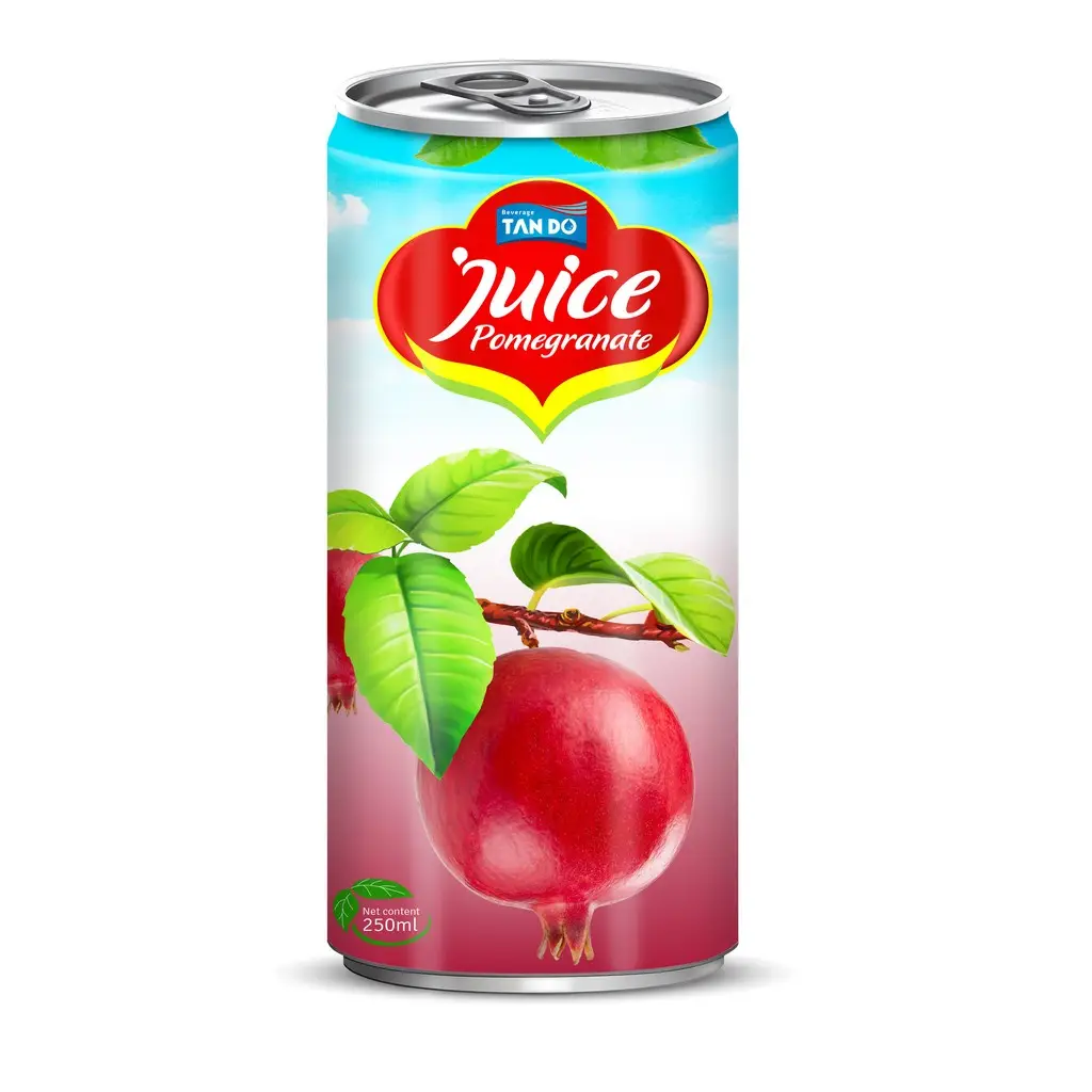 Bebida fresca de jugo de Granada-Saludable y fresca-Personalizar etiqueta privada-Fruta orgánica