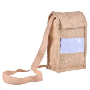 Bolsas de yute de alta calidad para compras, regalos de comestibles, patrón de tela de estilo personalizado, Color pequeño, origen crudo, India - Product Image 1