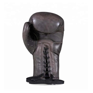 Top Selling 10oz Cowhide Professional Boxing Gloves High Quality Custom Logo Unique PVC Lace-Up PU Leather Design Sizes 8oz - Product Image 2