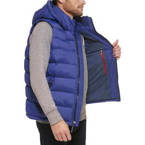 Wholesale Casual Bubble Puffer <b>Vest</b> <b>Mens</b> Quilted Sleeveless Warm Bodywarmer Outdoor Winter Jacket Custom Logo Accepted - Product Image 4