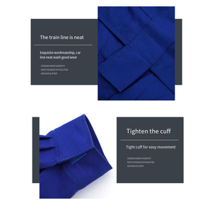 Ensemble de salopettes d'atelier pour hommes Uniforme de réparation de mécanicien soudeur intégré à manches longues Combinaison de sécurité durable avec impression personnalisée et logo - Product Image 5