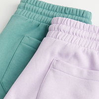 Shorts de sport respirants en molleton 100 % coton pour hommes, avec logo personnalisé, style urbain, couleur unie, décontractés, pour l'entraînement, athlétiques, taille élastique