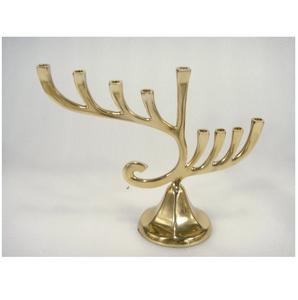 Support de bougie de table en laiton plaqué or de qualité supérieure, design unique fait à la main pour la décoration de fête - Product Image 3