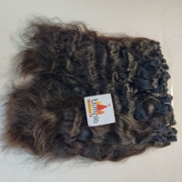 Extensions de cheveux 100% naturels Remy indiens ondulés couleur noire, double trame machine, pour femmes, vente en gros Tamil Nadu