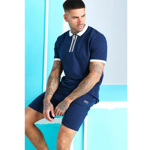 Ensemble de survêtement pour homme, vêtements d'été, ensemble 2 pièces, chemise à manches courtes et short, ensembles pour homme, polo et short - Product Image 2