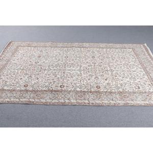 พรมวินเทจตุรกี ขนาด 5x9.1 ฟุต (151x276 ซม.) พรมขนสัตว์สีน้ำตาล - Product Image 4