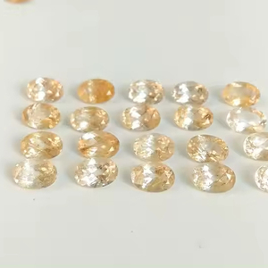 Quartz rutile doré naturel forme ovale lisse cabochons lâches calibrés en vrac fabricant en ligne à des prix d'usine OEM - Product Image 1