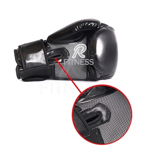 Guantes Deportivos Profesionales de Cuero de 14oz, Antideslizantes, con Cierre de Gancho y Bucle, Personalizables, para Boxeo, MMA, Kickboxing, Artes Marciales y Sparring - Product Image 3