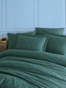 ジャカードコットンサテン布団カバーセット200*220 cmシート240 * 260 cm 2 50*70 + 2 60*80枕カバー6個 - Product Image 3