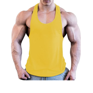 Prix de gros pour hommes Logo personnalisé vierge Gym Stringer Muscle Bodybuilding Fitness Vest Débardeurs respirants du fournisseur BD - Product Image 4