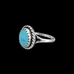 925 Sterling Silver Boho Ring Turquoise Handmade Simple Design Ovale Forme Ensemble avec Ambre Cristal Gemme Fine Jewelry - Product Image 3