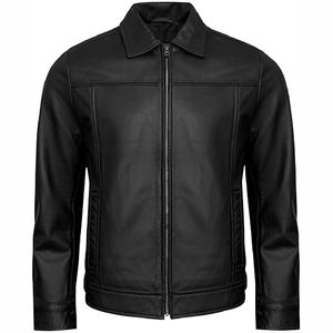 Nuevo 2025 chaqueta de bombardero de piel de oveja personalizada de calidad única de moda chaqueta de cuero de alta calidad - Product Image 1