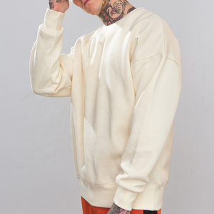 Beautiful Oversized Crewneck Sweatshirt Spring Autumn Pullover with Embroidered Cartoon Print New <b>Fleece</b> Made Polyester/Cotton - Product Image 6