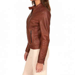 แจ็กเก็ตมอเตอร์ไซค์แบบมีซิปสำหรับผู้ชายและผู้หญิงใหม่ฤดูใบไม้ร่วงฤดูหนาว - Product Image 2