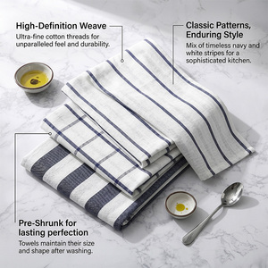 Asciugamani <span class=keywords><strong>da</strong></span> <span class=keywords><strong>Cucina</strong></span> in Cotone o Lino con Logo Ricamato Personalizzato, Produzione OEM con MOQ Basso per Regali Aziendali - Product Image 2
