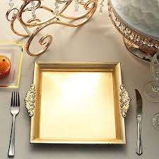 จานเครื่องชาร์จแก้วสำหรับตกแต่งงานแต่งงาน,จานโลหะกลมสำหรับตกแต่งจานเครื่องชาร์จสีเงิน - Product Image 5