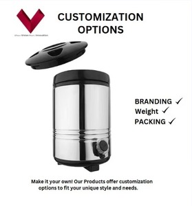 Calidad superior al por mayor 10 LTR irrompible BPA jarra de agua aislada grande caliente/frío/cubo de hielo con botón de presión para acampar - Product Image 3