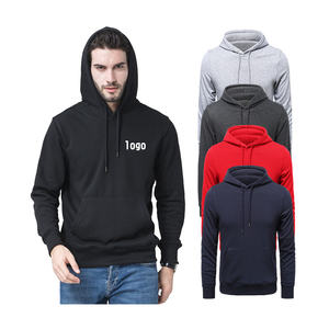 Sudadera con Capucha de Alta Calidad con Cierre y Estampado Sólido para Hombre, Sudaderas Personalizadas 100% Algodón, Gruesas y de Lujo - Product Image 3