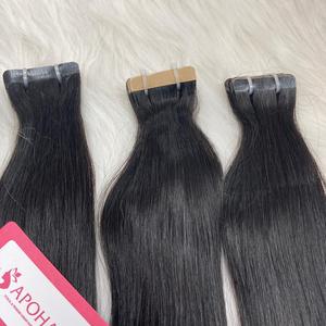 Cinta de pelo crudo vietnamita 100% al por mayor-en extensión virgen suelta onda profunda estilo de color natural-atractivo - Product Image 2