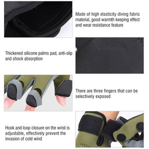 Guantes de Pesca Unisex de Alta Calidad al por Mayor, Diseño de Filamento de Poliéster y Spandex, Logotipo Personalizado, Guantes Cómodos Hechos a Mano, Gran Venta - Product Image 4