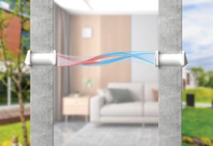 BSK Zephyr Mini Ventilateur de récupération de chaleur flexible pour hôtel, contrôlé par application WiFi et IR, pour salle de bain et cuisine, avec noyau céramique 90% pour une air frais optimal - Product Image 5