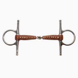 2025 mèches de cheval en acier inoxydable de haute qualité mèche pleine joue Eggbutt Snaffle Double joint 18mm Bit - Product Image 3