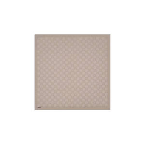 Écharpe carrée beige 100x100 pour femme avec monogramme - Product Image 2