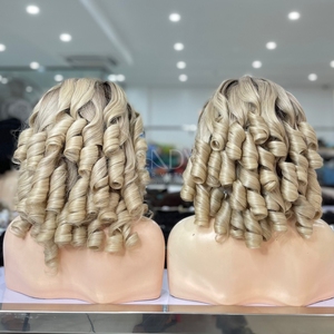 Cabello fino para bebé 100% Cabello fino para bebé Cabello humano sin procesar Peluca de color rubio hinchable 2025 - Product Image 6