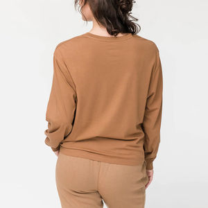 Precio razonable, camiseta ligera de manga larga hecha a medida para mujer, camiseta de manga larga de último diseño 2024 para mujer con tamaño personalizado - Product Image 2