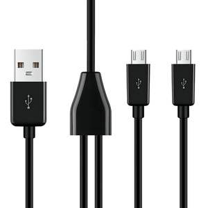 Cable Micro USB, Splitter Dual Micro USB Cable de carga Sincronización de datos y alimentación, Compatible con <span class=keywords><strong>dos</strong></span> teléfonos Android Tabletas <span class=keywords><strong>PS4</strong></span>, etc. - Product Image 4