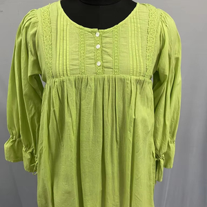 ชุดเดรสผ้าฝ้ายงานแฮนด์เมดสไตล์ตะวันตกชุดเดรสโบฮีเมียนสี100% ออกแบบได้อย่างสวยงาม - Product Image 1