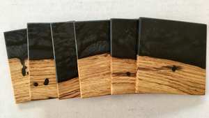 High Quality Dual Tone Wooden Resin <b>Coasters</b>, Handmade Stone <b>Drink</b> <b>Coasters</b> for Stylish Tabletop Protection and Decorative Appea - Product Image 5