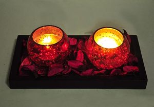 Luxury Mosaic Glass <b>Tea</b> <b>Light</b> Holders Round Votive Candle Holders Candle Stands Centerpiece Best for Christmas Decoration - Product Image 5