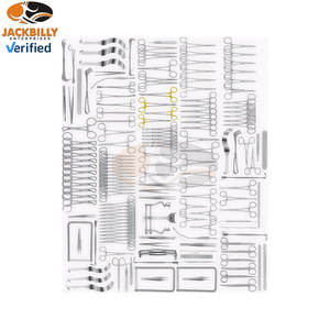 Ensemble d'instruments chirurgicaux manuels en acier inoxydable de qualité allemande, réutilisables pour l'hôpital et la clinique - Product Image 1