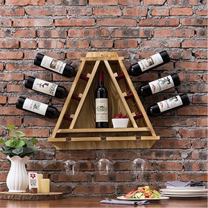 Whiskey bia rượu hiển thị kệ lưu trữ Treo tường treo rượu vang kính giá Kính chủ Caddy cho trang trí nội thất thanh - Product Image 6