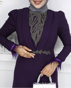 Conjunto Islámico Modesto para Mujer 2026, Ideal para Eid con Hermoso Encaje y Apliques, Mejor Precio al por Mayor para EE. UU. - Product Image 1