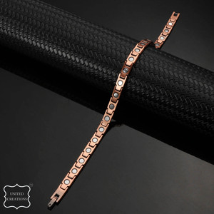 Copper Bracelet <b>Men</b> Women Magnets Cuff Magnetic All Design Copper <b>Bangle</b> Personalized Engraved Bracelet Copper From India - Product Image 6