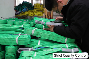 Dây đai nâng hàng bằng vải polyester 100% tùy chỉnh nhà máy, chịu tải nặng, đạt chứng nhận <span class=keywords><strong>CE</strong></span>/GS, 10, 20, 30 tấn - Product Image 6