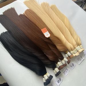 Vente en gros de cheveux bruts non traités en usine Extensions de cheveux naturels vierges 100% humains Remy Cheveux en vrac à cuticules alignées pour le tressage - Product Image 6